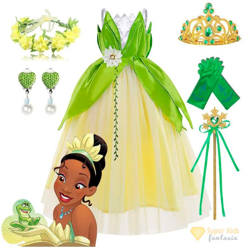 Fantasia Infantil - Princesa Tiana (Luxo)